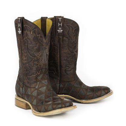 Tin Haul Mens Triangles Square Toe Boots