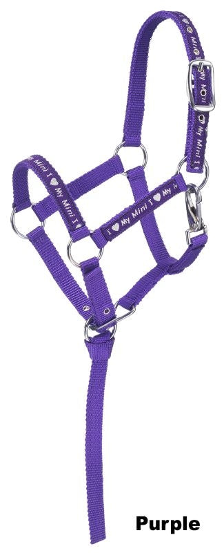 Tough1 Nylon Mini Halter with I Love My Mini