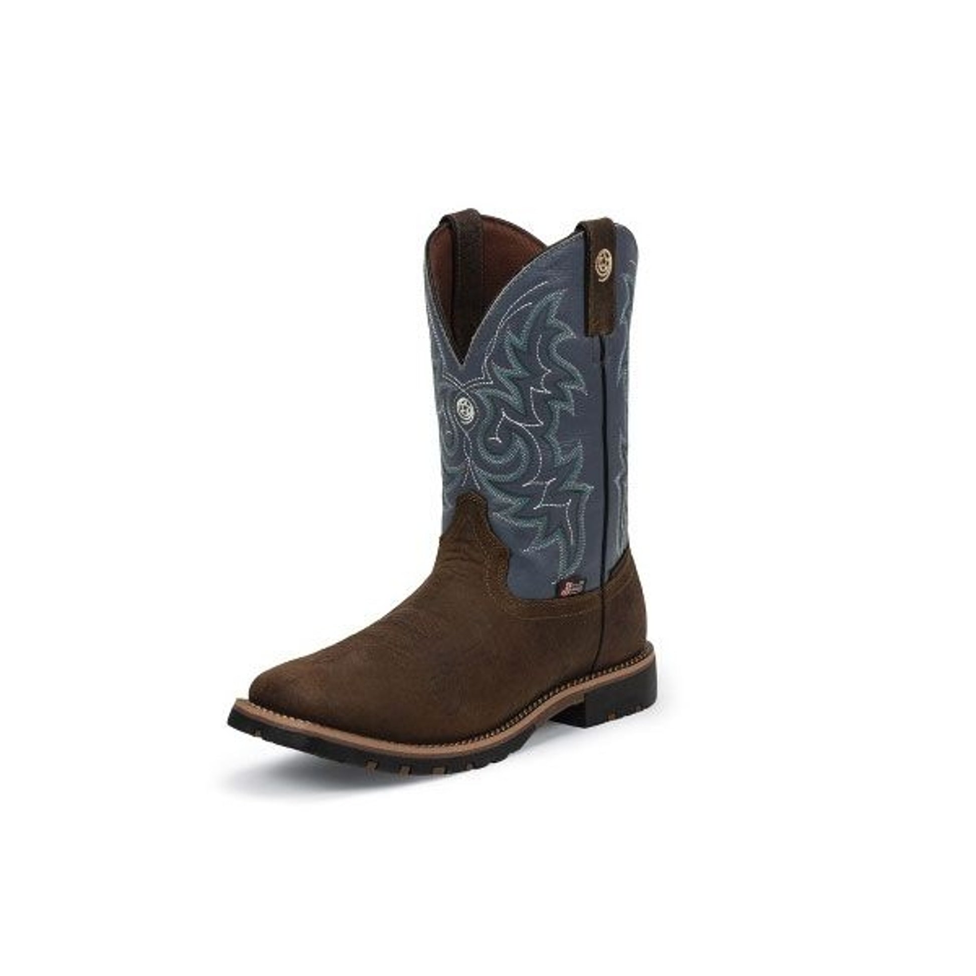 Justin Mens George Strait Fireman Sq Boots