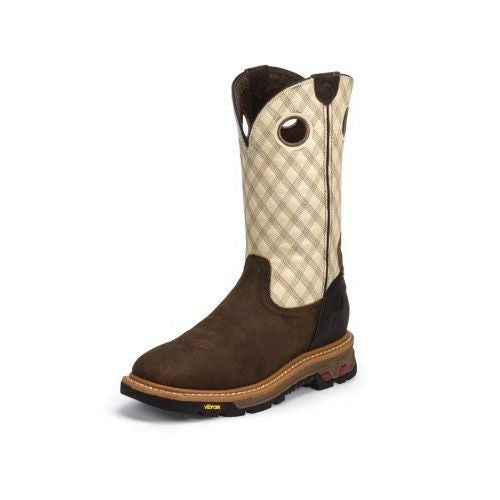Justin Mens Commander-X5 Two Tone Work Boot