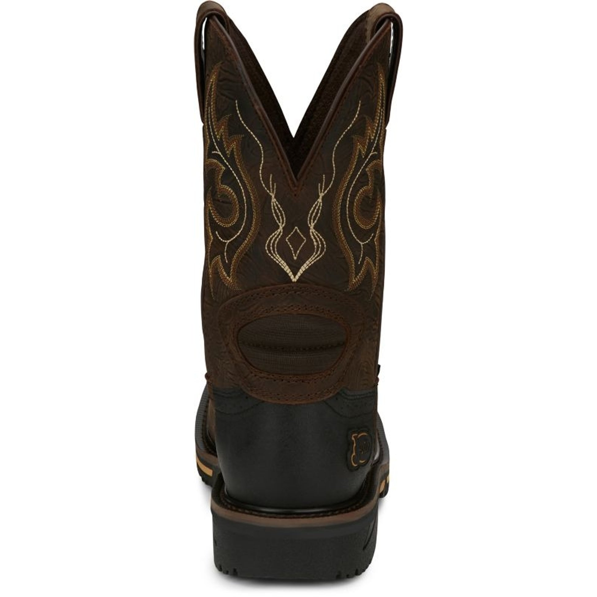 Justin Mens Stampede Joist WP Sq Toe Boots