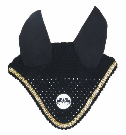 Equine Couture Fly Bonnet with Lurex Rope
