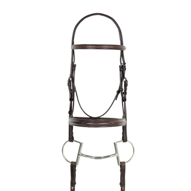 Camelot Fancy Stitched Round Pad Monocrown Bridle