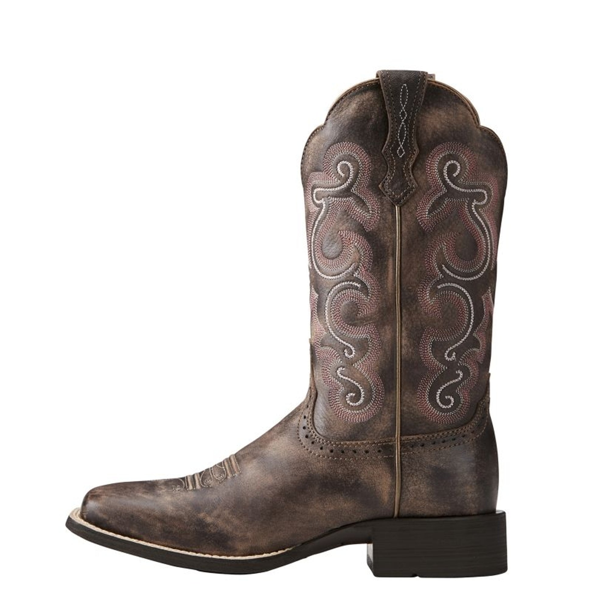 Ariat Ladies Quickdraw Sq Toe Chocolate Boots