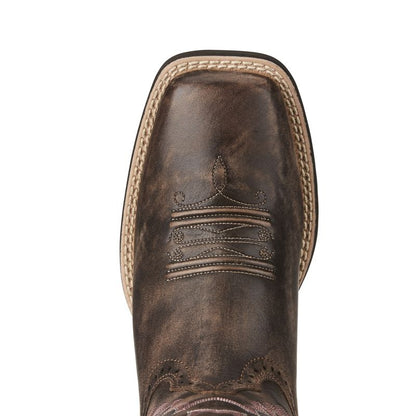 Ariat Ladies Quickdraw Sq Toe Chocolate Boots