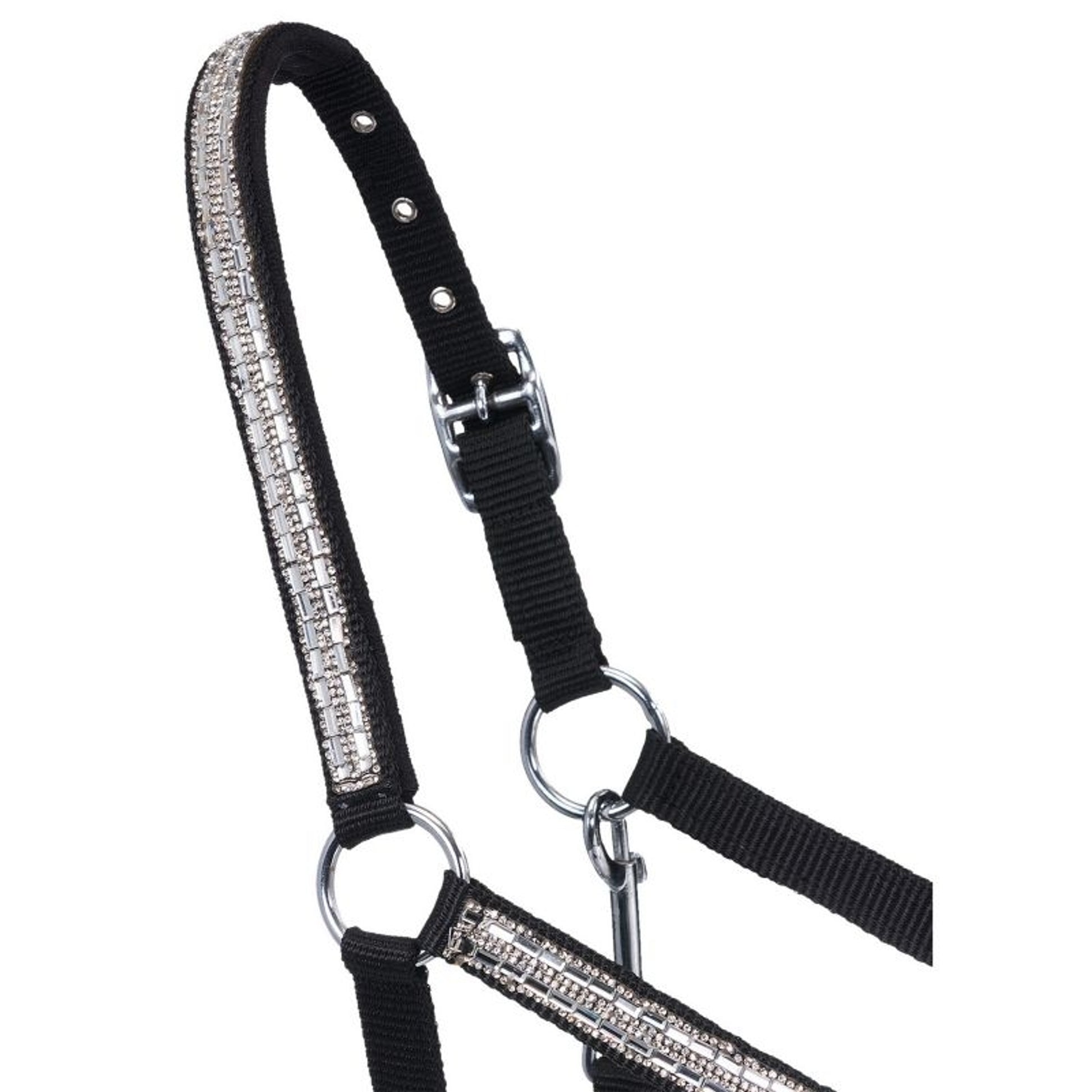 Tough1 Mini Adj Nylon Halter with Crystals