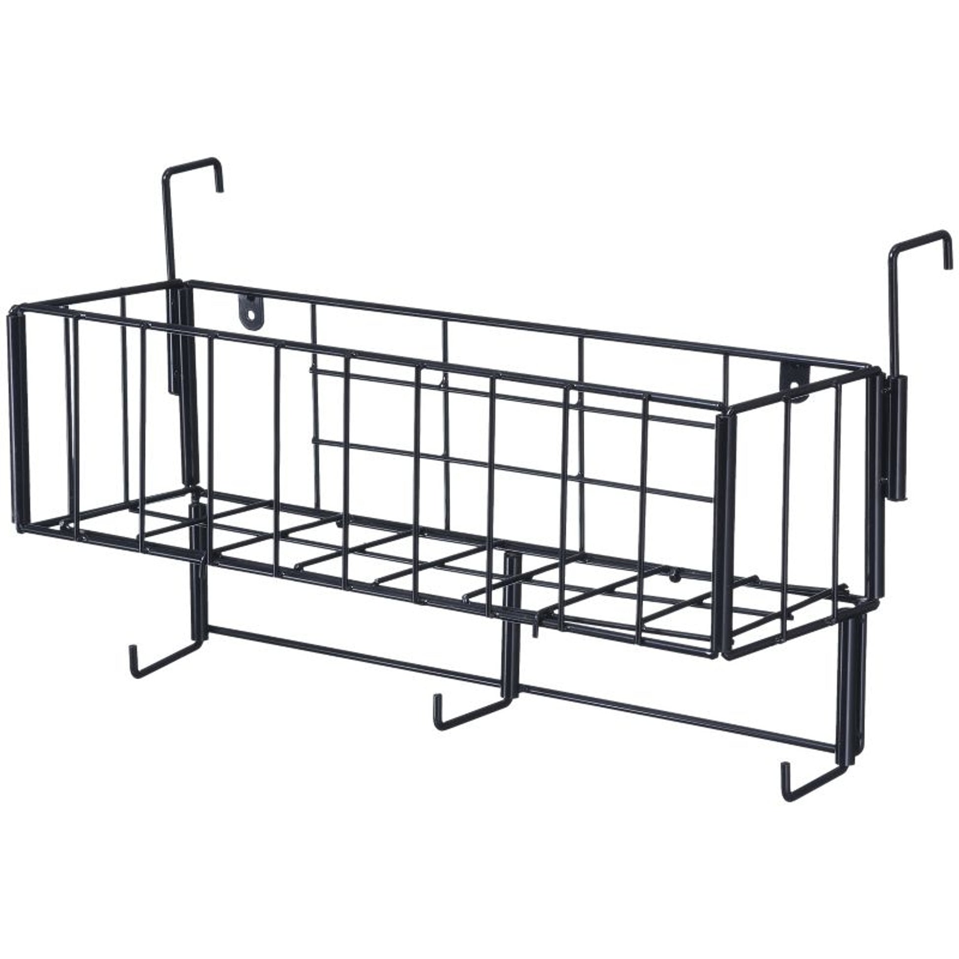 Tough1 Hanging Bridle Rack with Basket