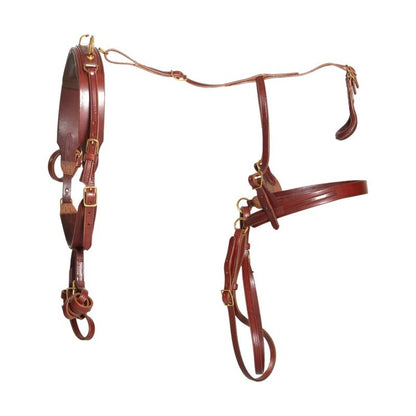 Ozark Russet Leather Pleasure Harness