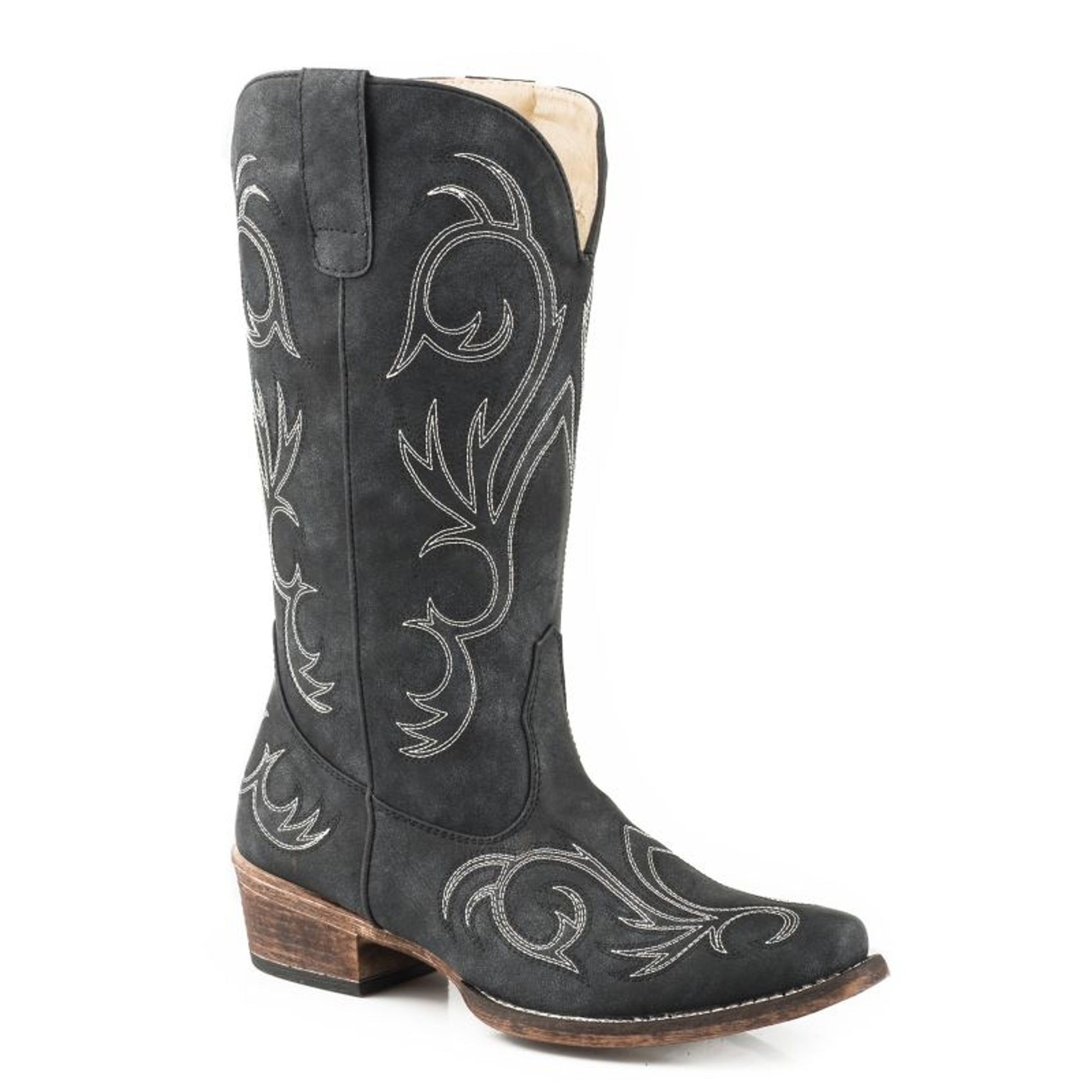 Roper Ladies Riley Snip Toe Black Boots