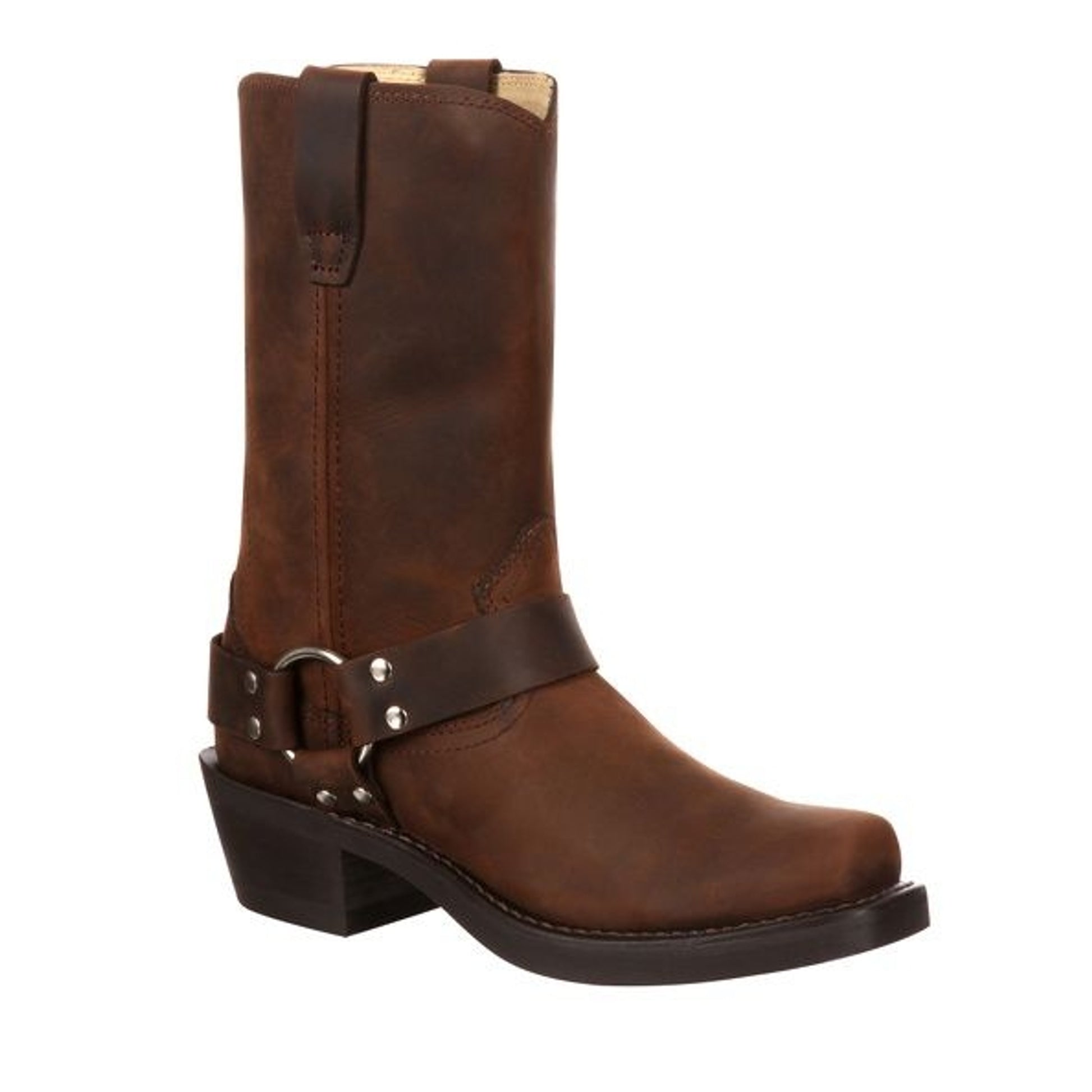 Durango Mens Square Toe Brown Harness Boots