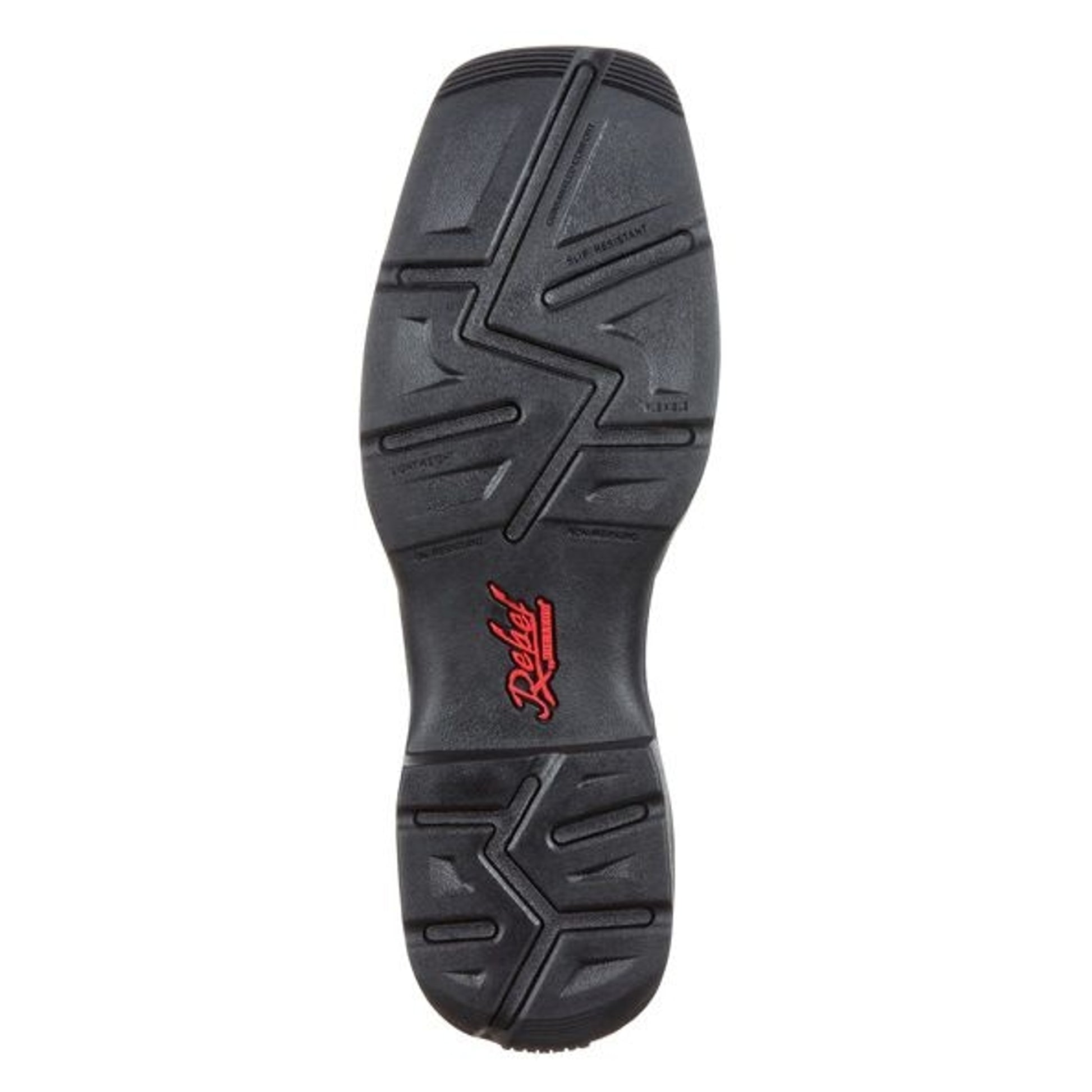 Rebel Durango Mens Sq Faded Blk Flag Boots
