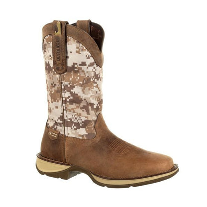 Rebel Durango Mens Desert Camo Sq Toe Boots