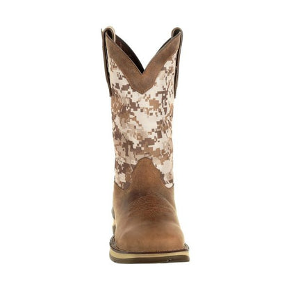 Rebel Durango Mens Desert Camo Sq Toe Boots