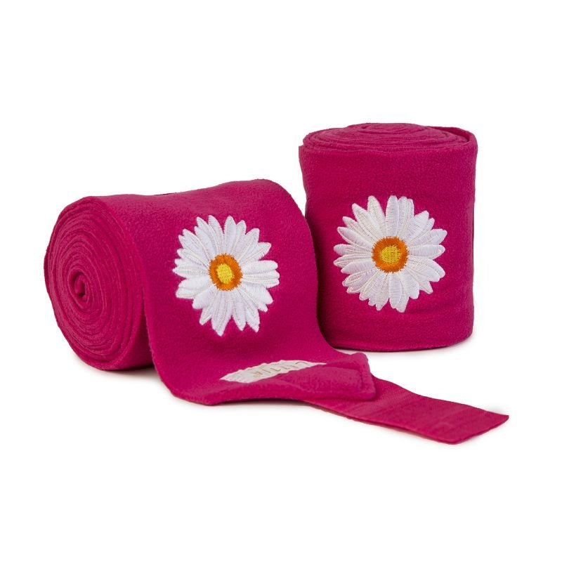 Lettia Embroidered Fleece Daisy Polo Wraps