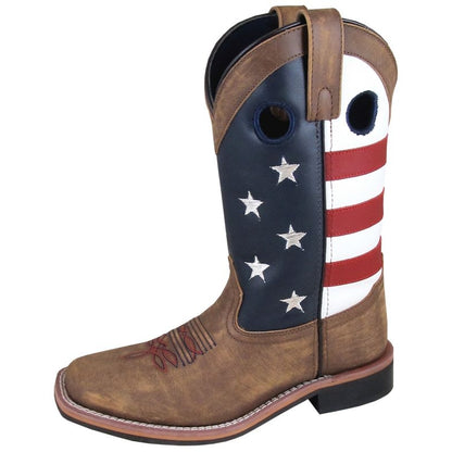 Smoky Mountain Ladies Stars/Stripes Sq Boots