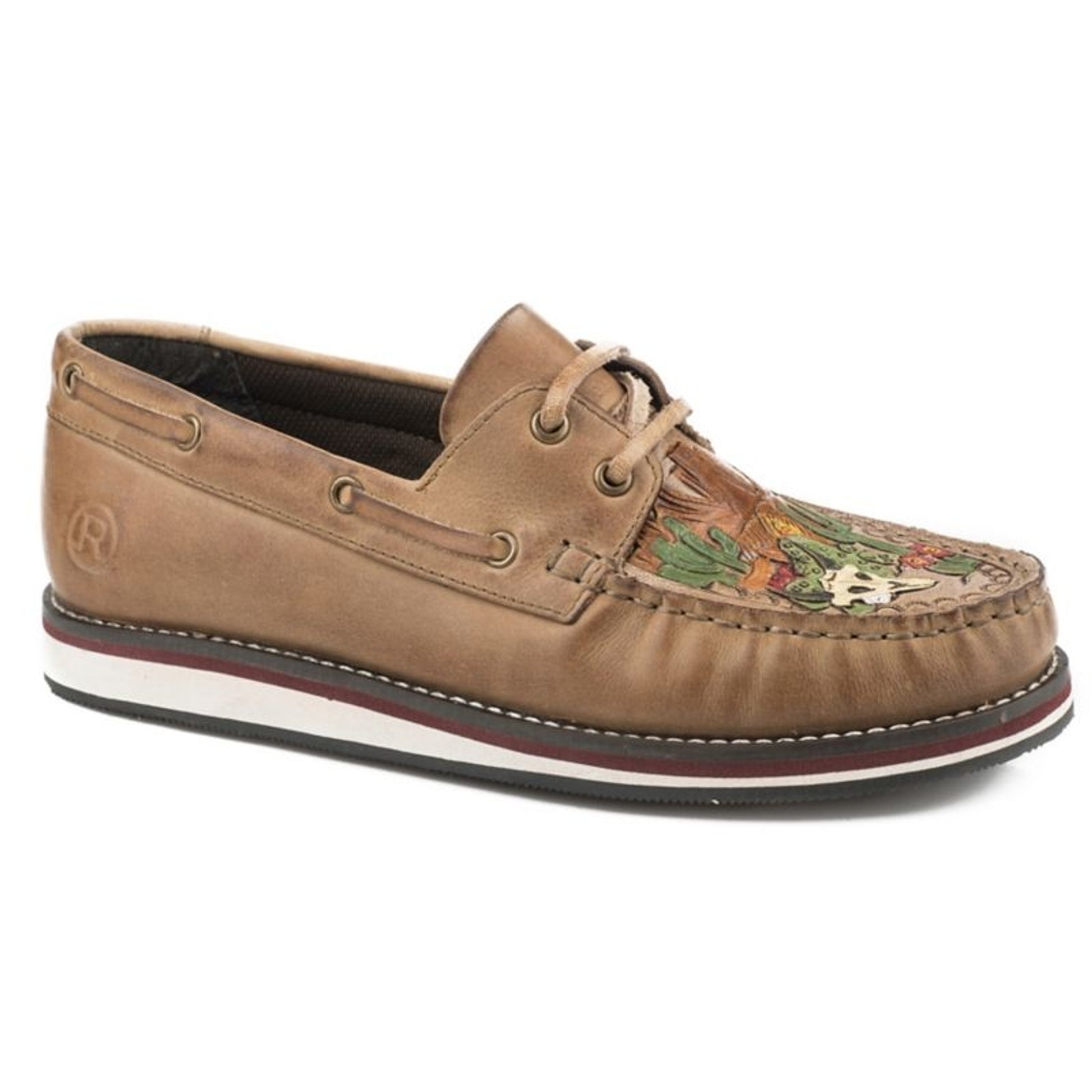Roper Ladies Bertha Burnished Leather Mocs