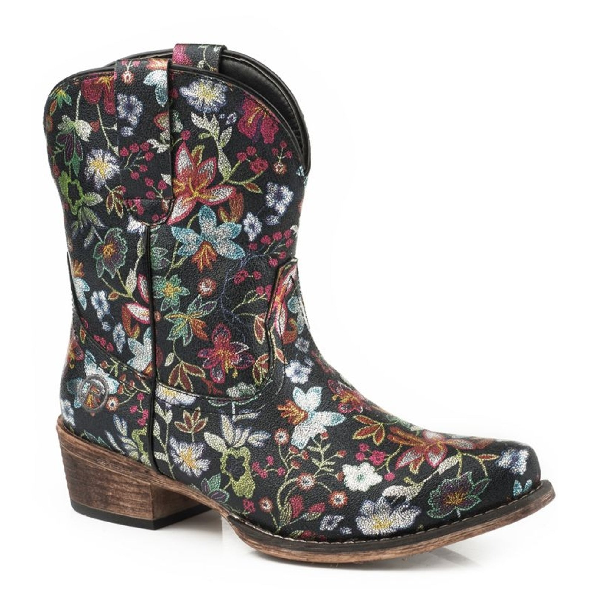 Roper Ladies Ingrid Snip Toe Black Boots