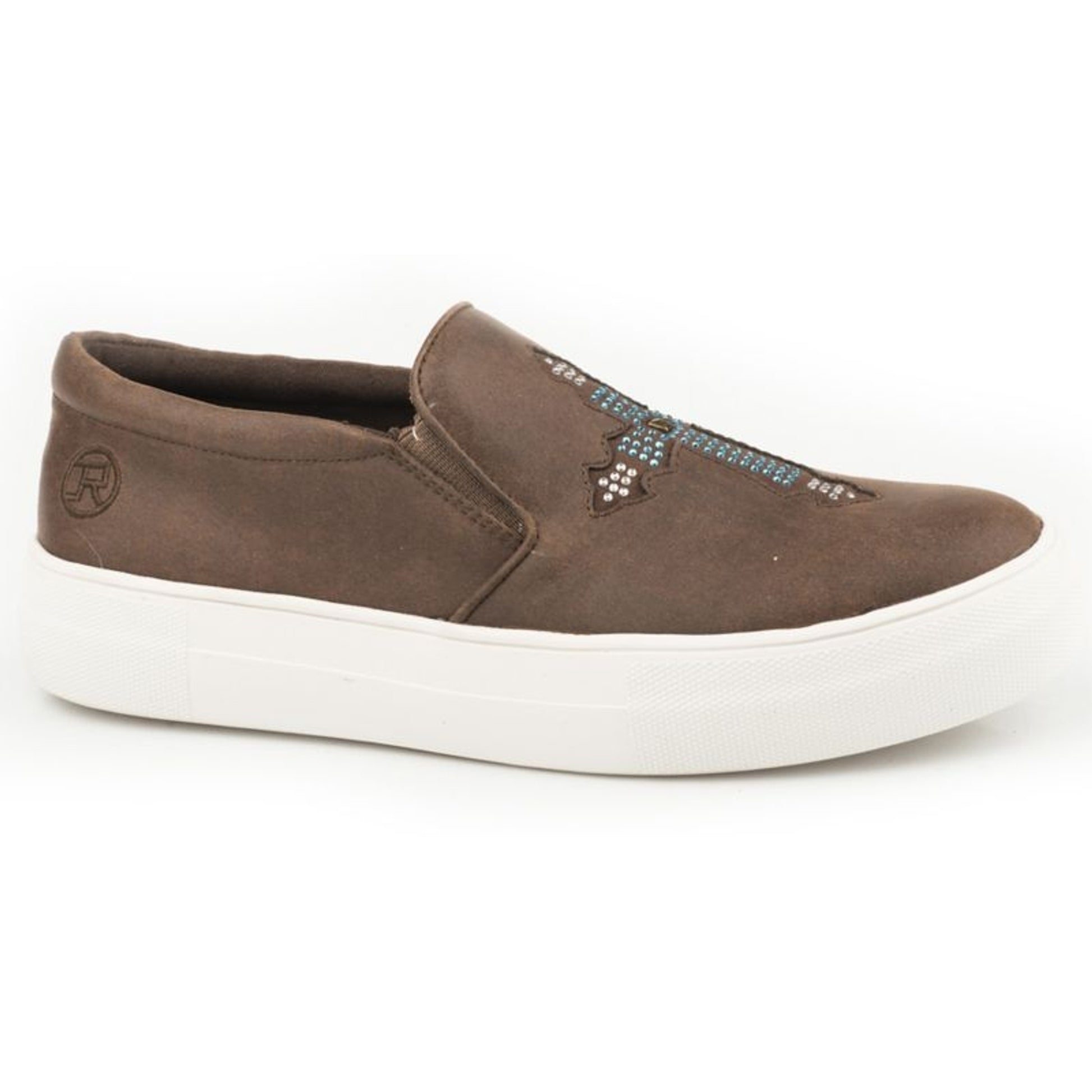 Roper Ladies Darcy Slip On Brown Shoes