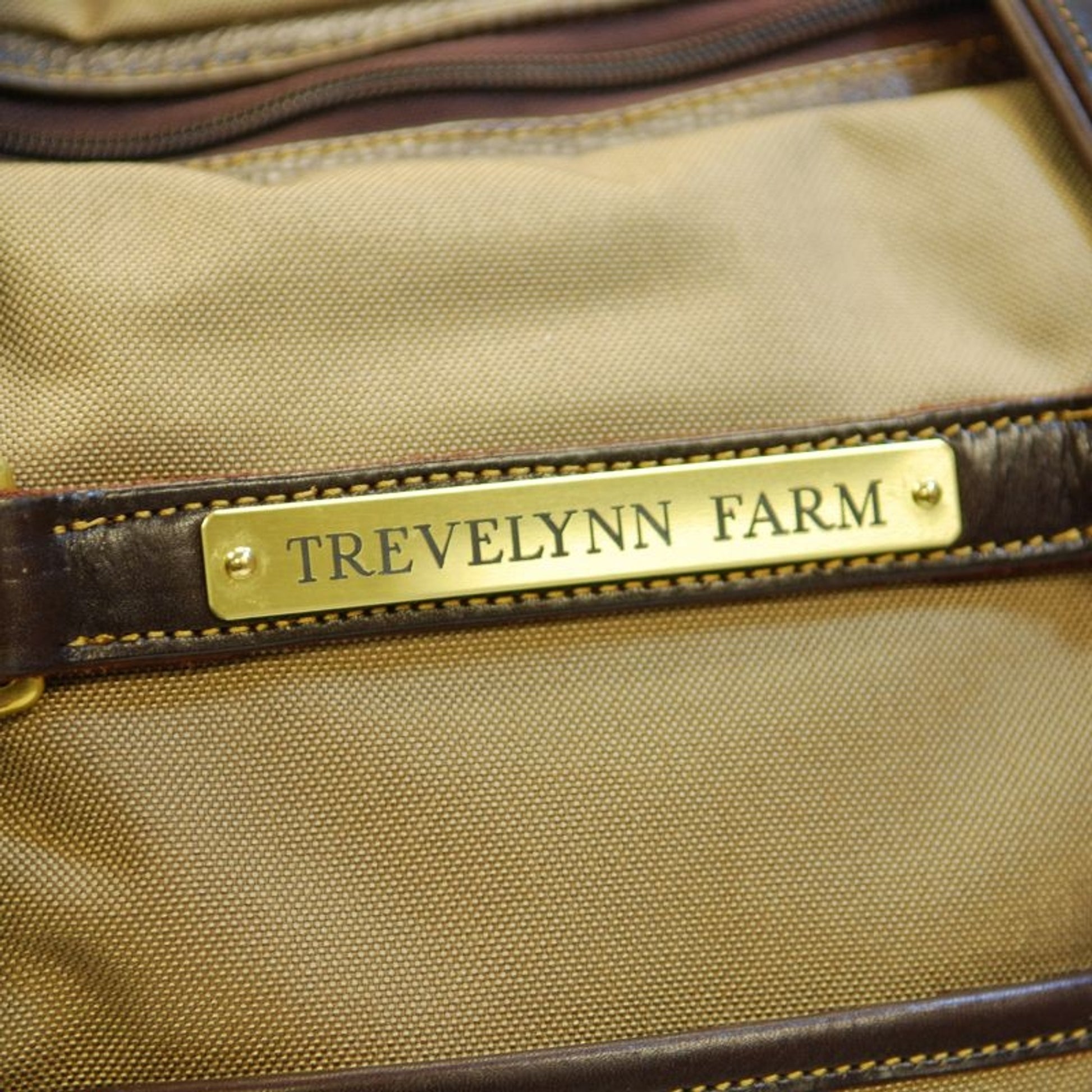 Personalized Green Hill Cordura Leather Tote