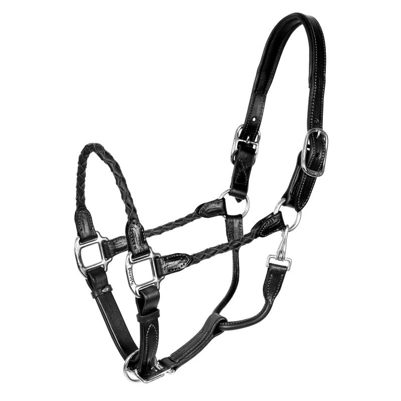 Perris Braided Leather Halter