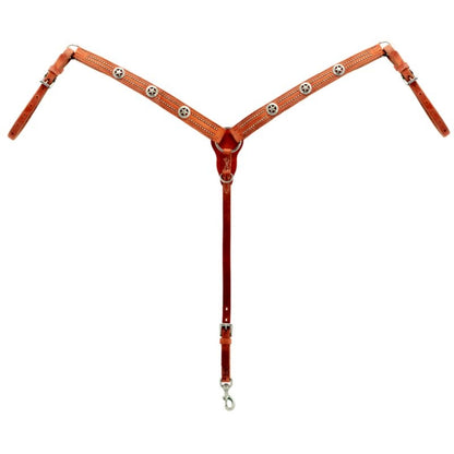 Weaver Texas Star Hermann Oak Taper Breast Collar