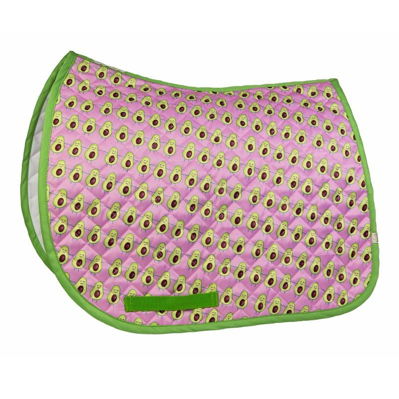 Lettia Embroidered Avocado Baby Pad Saddle Liner