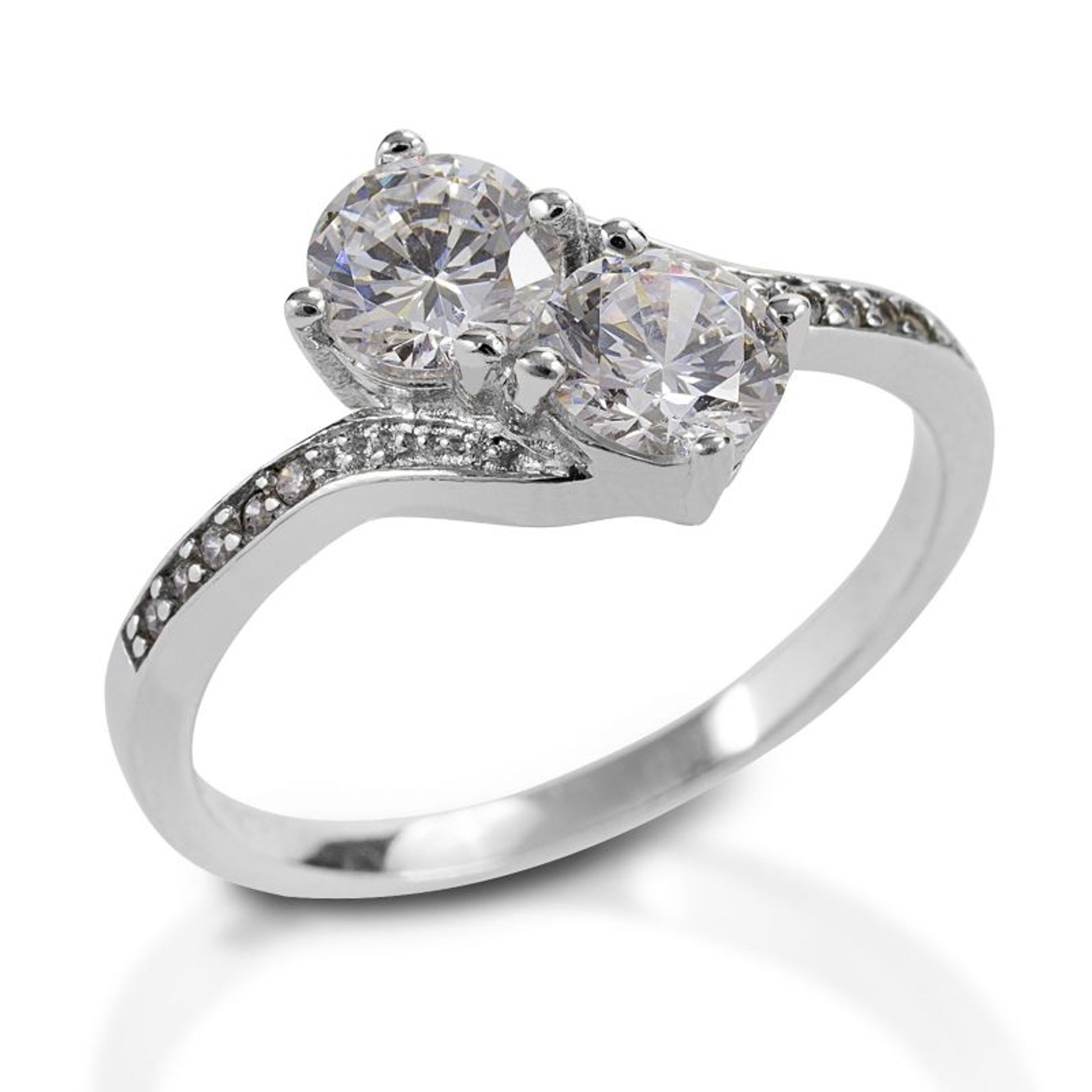Kelly Herd Two Stone Pave Band Ring