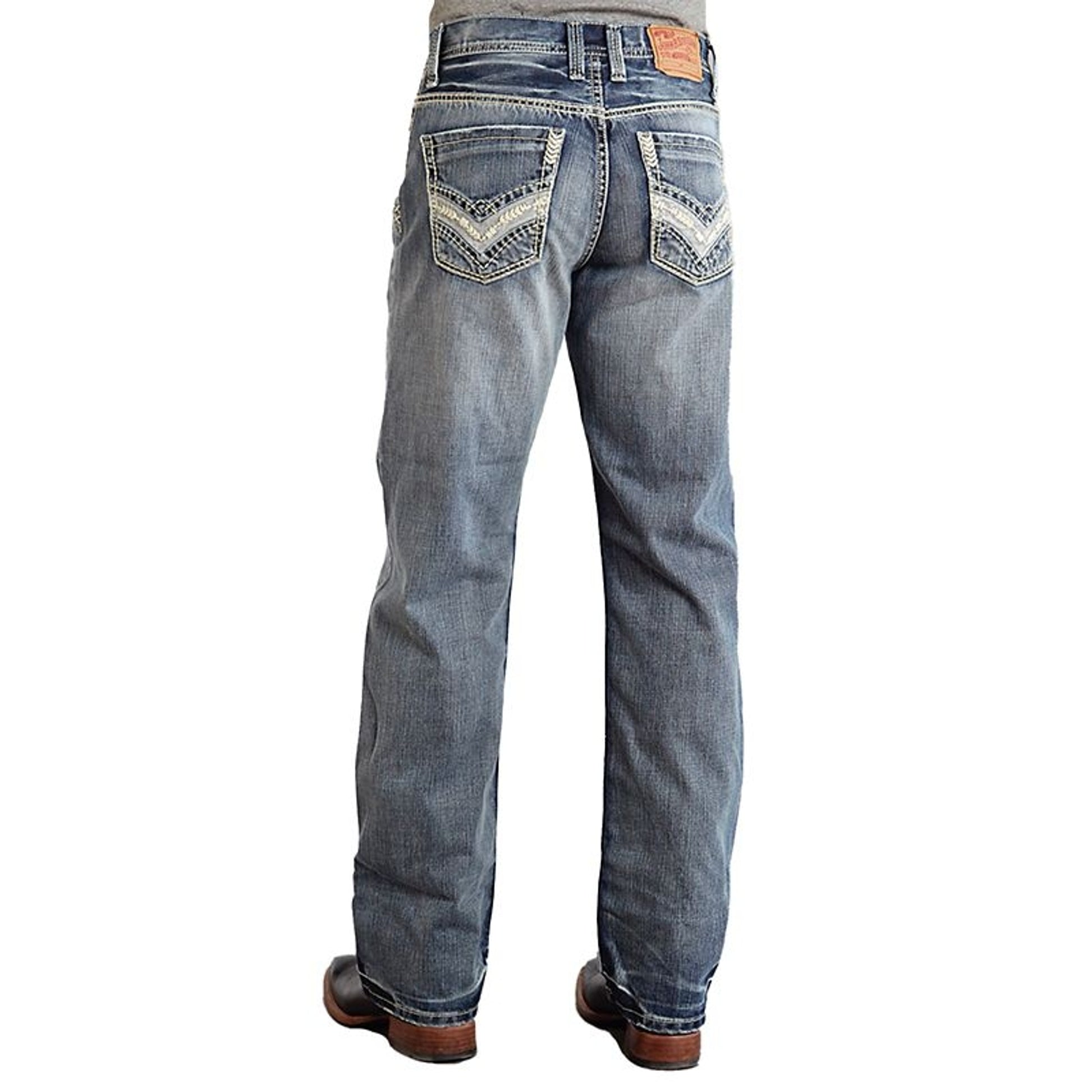 Stetson Mens Pieced Back Pocket Jeans