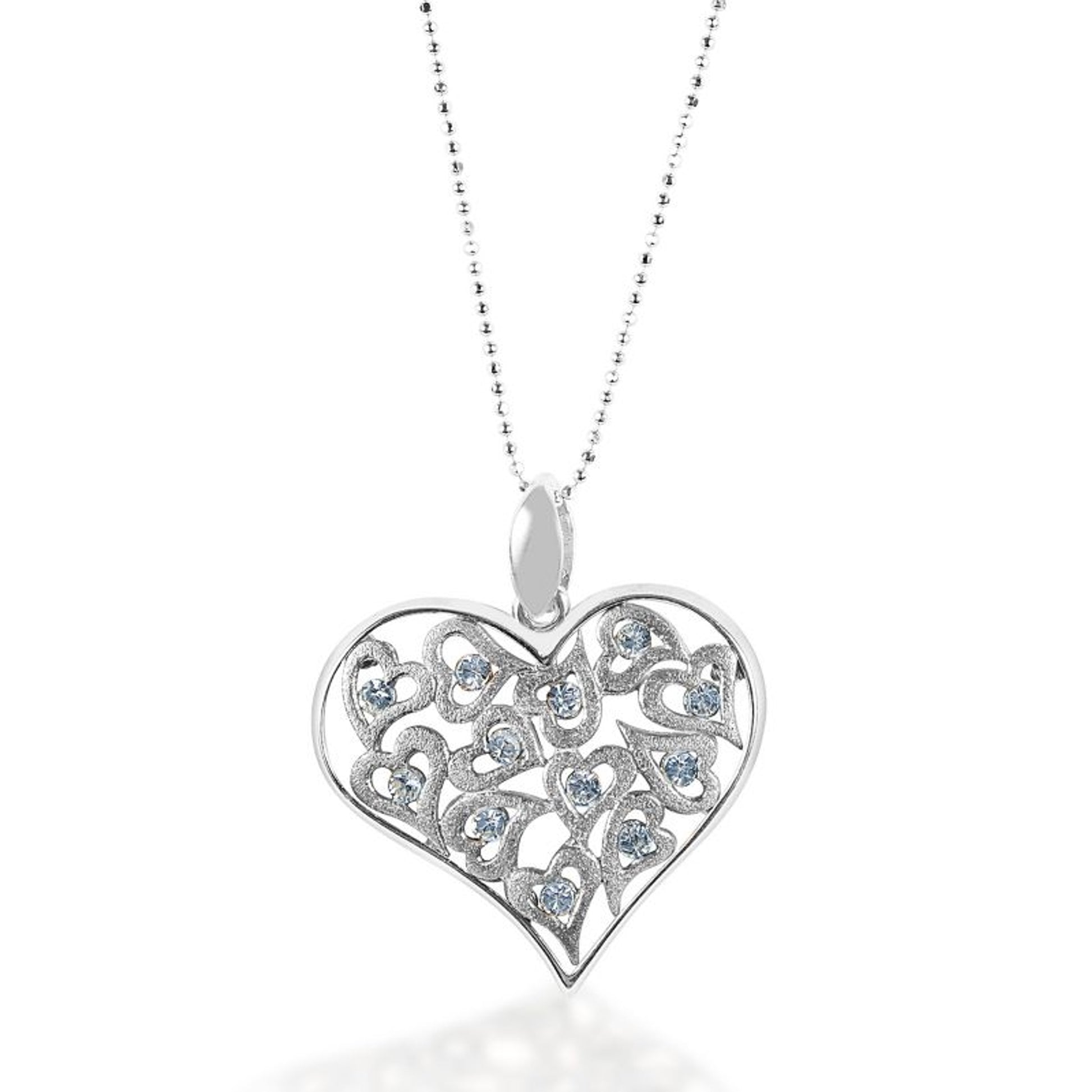 Kelly Herd Clear Multi Heart Pendant