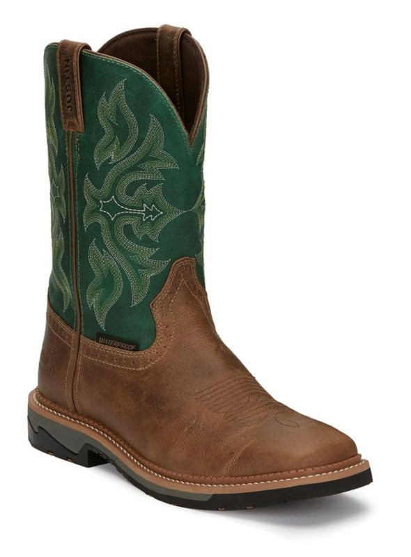 Justin Mens Stampede Bolt Comp Boots