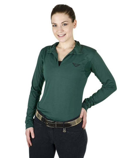 TuffRider Ladies Taylor Long Sleeve Polo