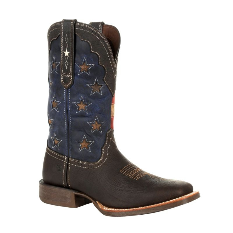Durango Mens Pro Vint Flag Star Boots