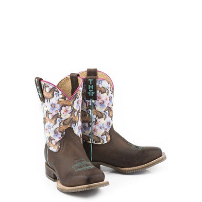 Tin Haul Kids Chestnut and Daisy Boots