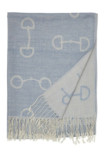 Lila Snaffle Bit Pashmina Scarf
