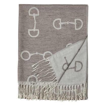 Lila Snaffle Bit Pashmina Scarf