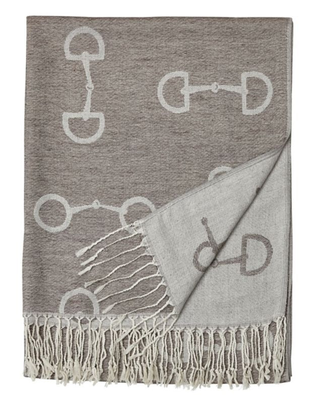 Lila Snaffle Bit Pashmina Scarf