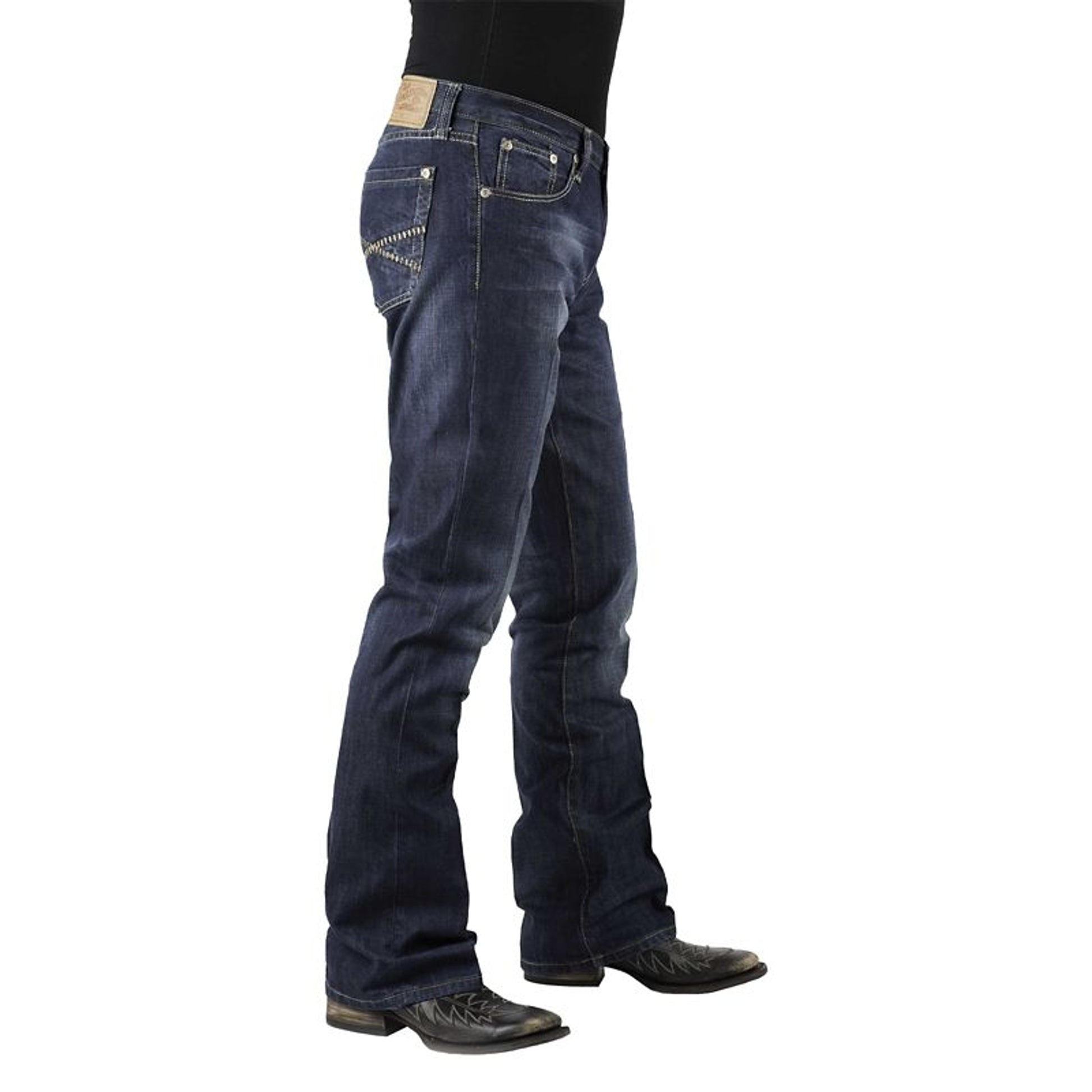 Stetson Mens 1014 Fit Semi-Dest Wash Jeans