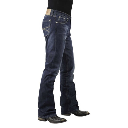 Stetson Mens 1014 Fit Semi-Dest Wash Jeans