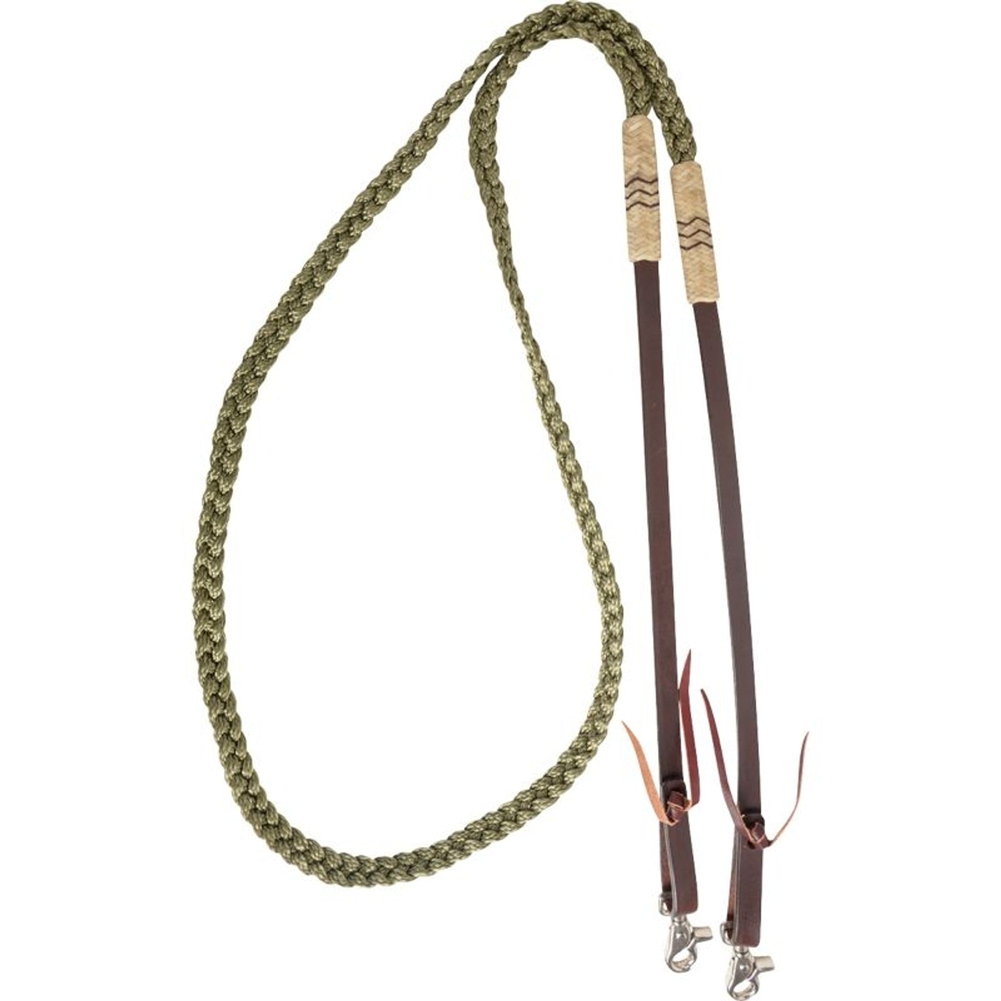 Cashel Braided Rawhide Buttons Roping Rein