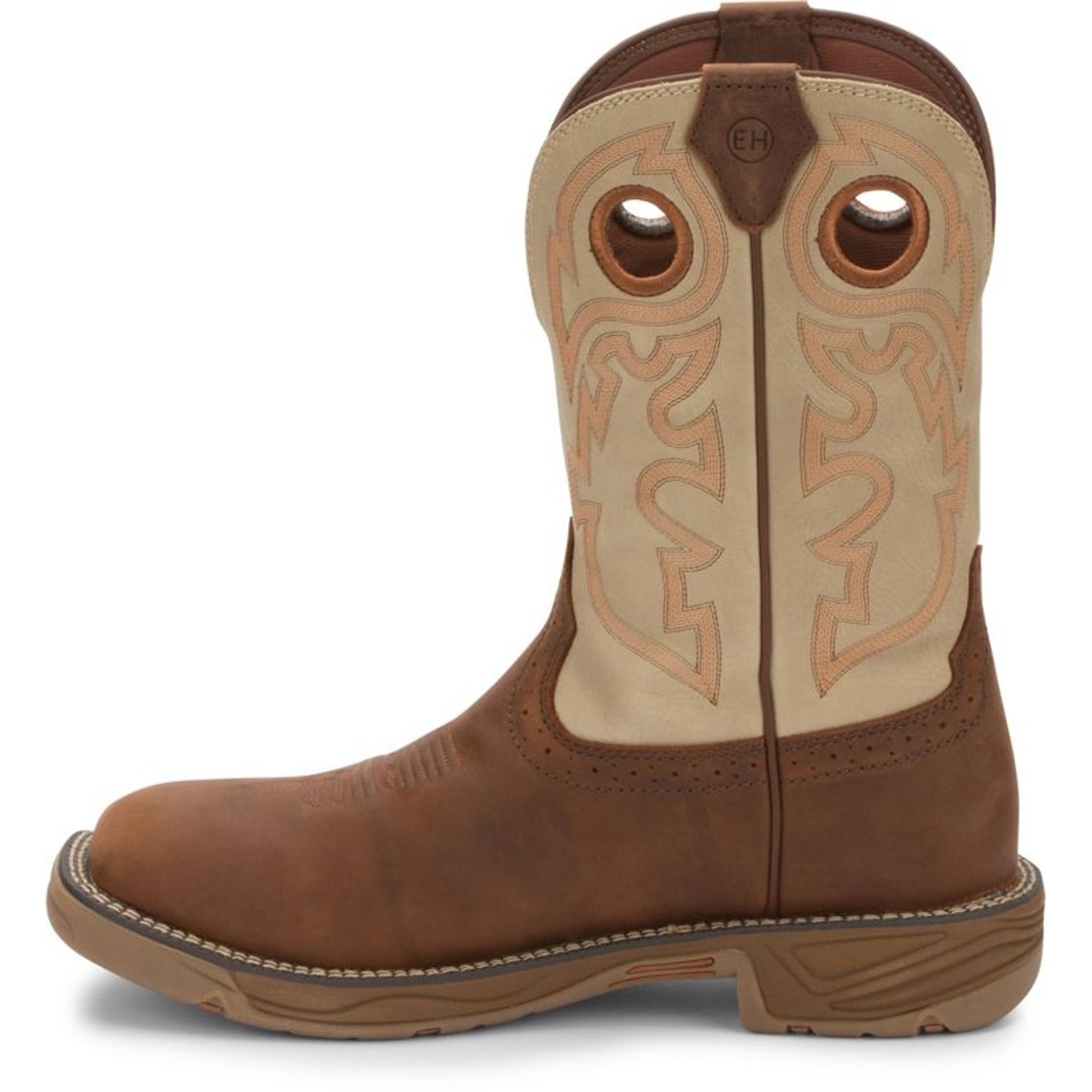 JOW Mens Rush Rust Sq Toe Work Boots