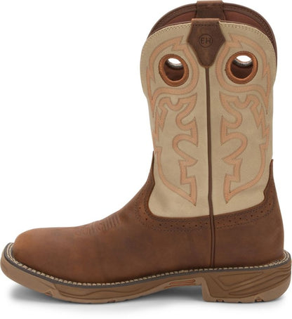 JOW Mens Rush Rust Sq Toe Work Boots