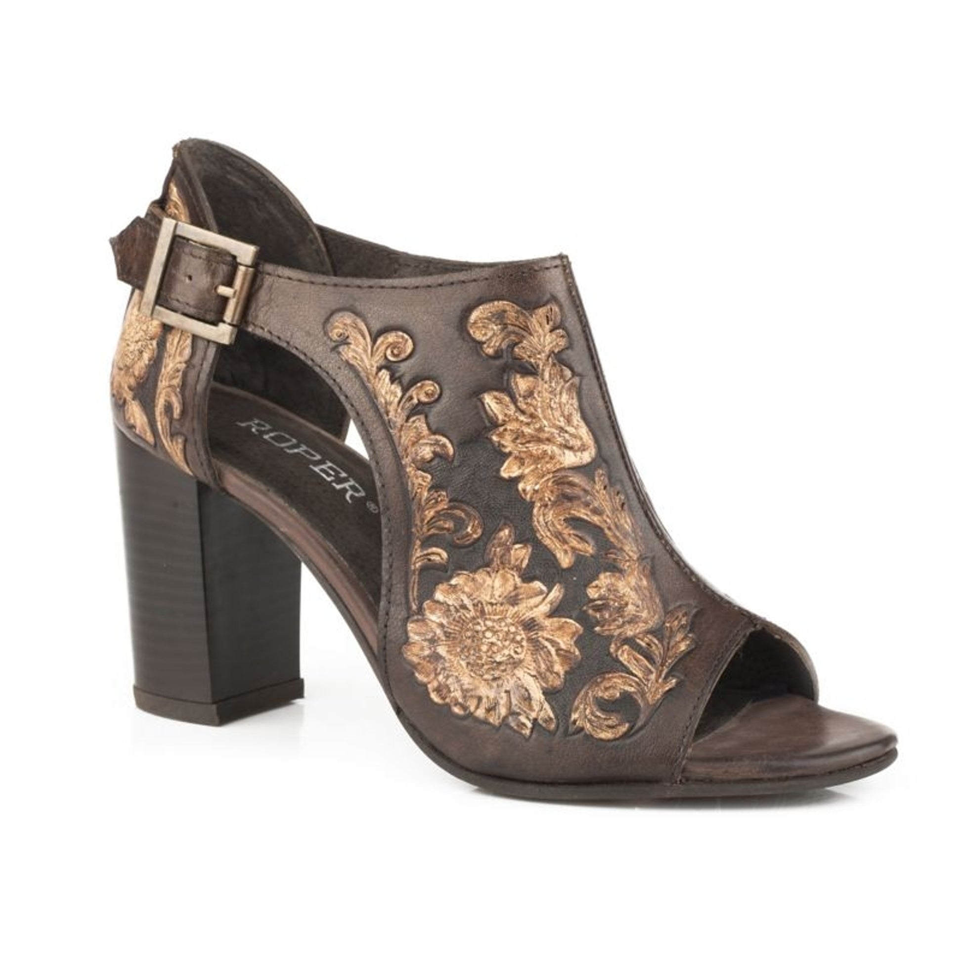 Roper Ladies Floral Open Toe Sandals