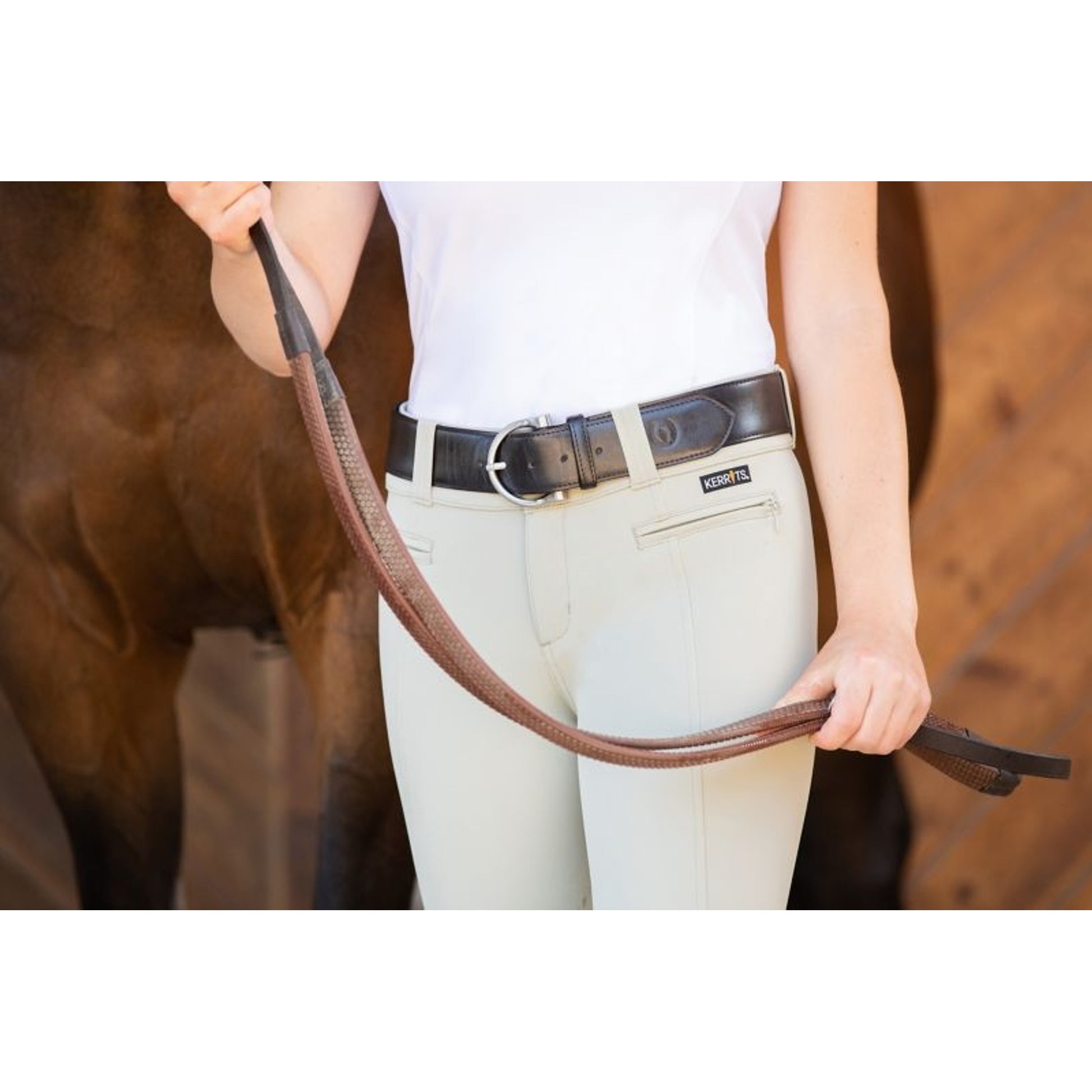 Kerrits Simple D Leather Belt