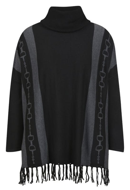 EQL by Kerrits Turtleneck Poncho Sweater