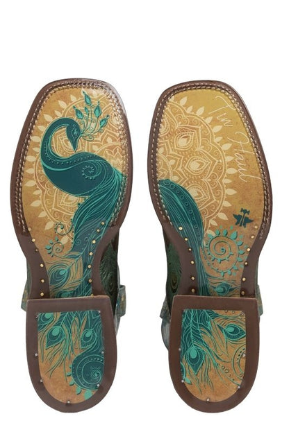Tin Haul Ladies Feather Boots