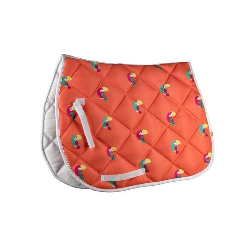 Lettia Embroidered Toucan All Purpose Saddle Pad