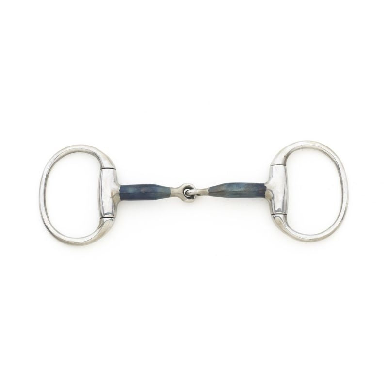 Blue Steel Med Weight Round Ring Eggbutt Bit