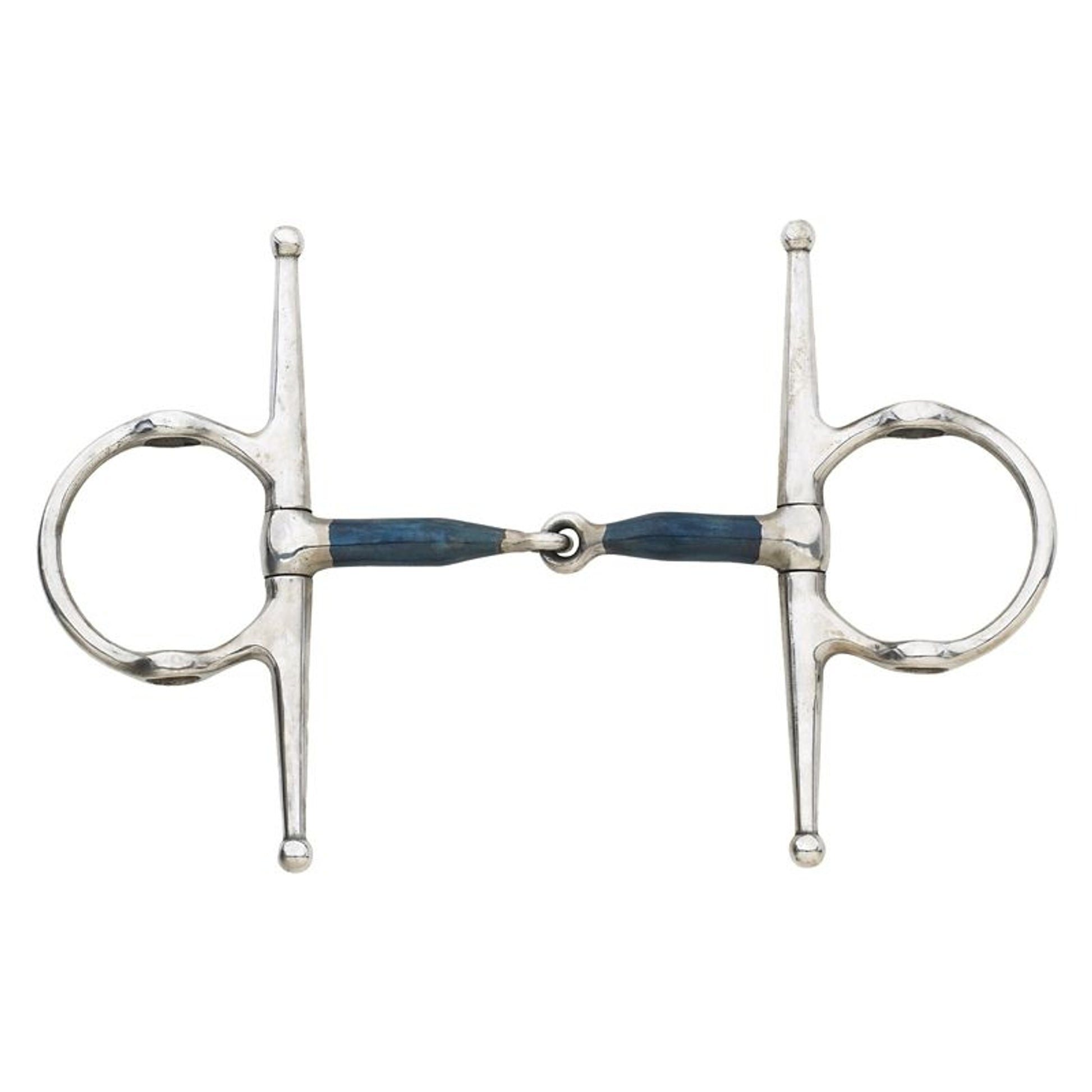 Blue Steel Jointed Full Cheek Gag Bit