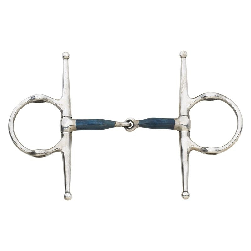 Blue Steel Jointed Full Cheek Gag Bit