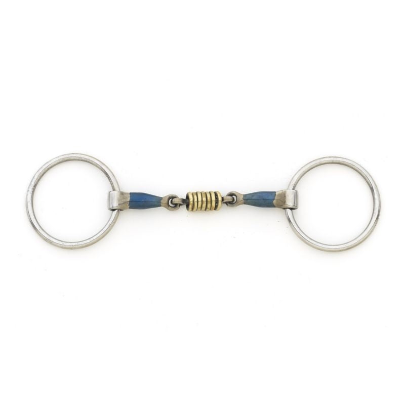 Blue Steel Loose Ring Bit with Brass Rollers
